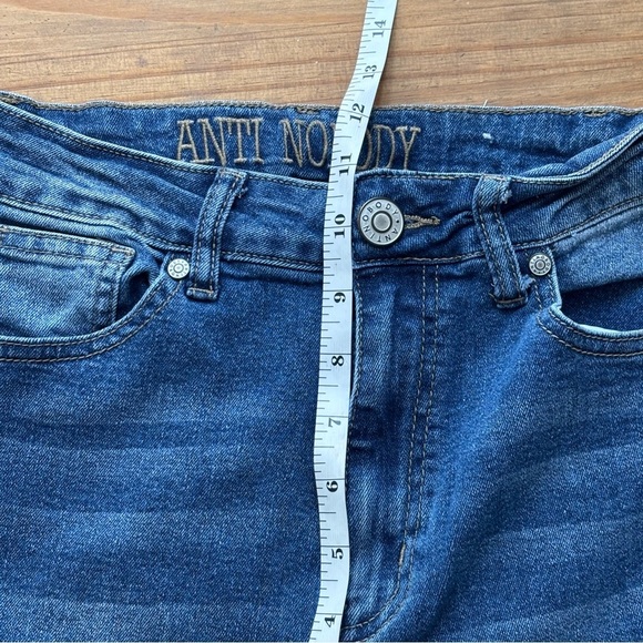 Blue Denim Women's Jeans Split hem 5/6 - Picture 11 of 12